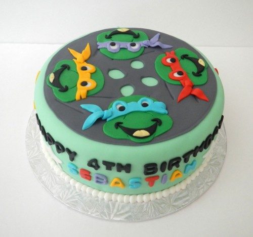 birthday ninja turtles cake