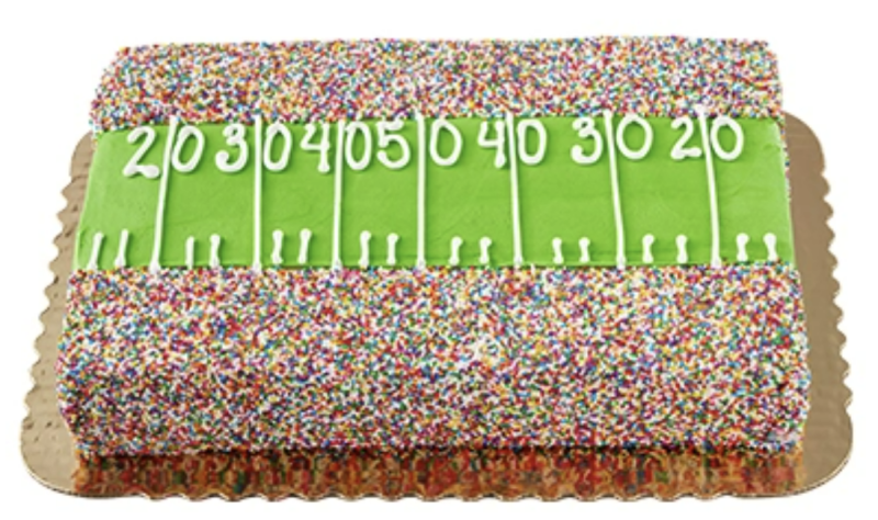 Albertsons Cake - Sports Field with sprinkles